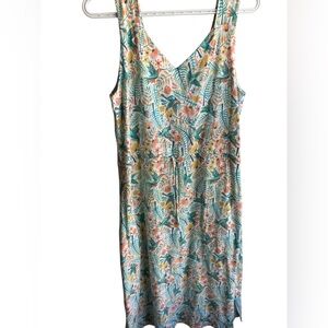 Duluth Trading Co To 'n' Flow Midi Dress floral tropical medium